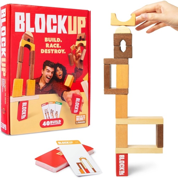 WHAT DO YOU MEME? Block Up Tower Game - Picture 3 of 4